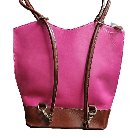 "Greta" Italian leather backpack - Made in Italy (Brand New without Tags) - Picture 2 of 3